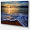 Designart - Peaceful Sandy Beach with Waves - Extra Large Canvas Art Print